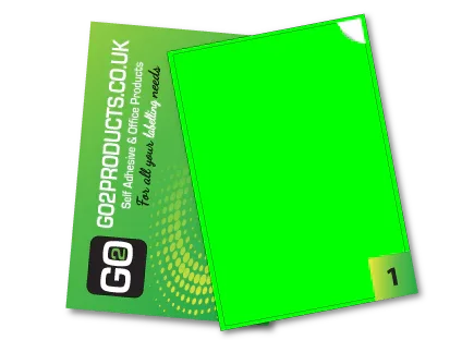Fluorescent A4 Labels – Round & Rectangle