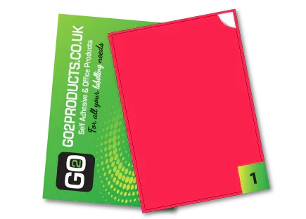 Fluorescent A4 Labels – Round & Rectangle