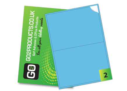 Large A4 Labels – 199.6 × 143.5mm, 2 Per Sheet