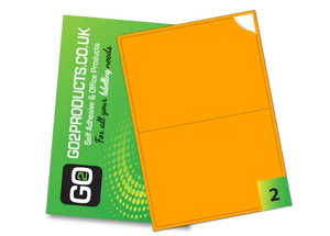 Fluorescent A4 Labels – Round & Rectangle