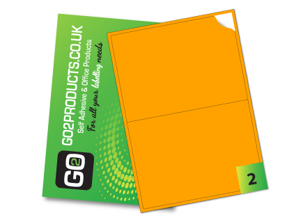 Large A4 Labels – 199.6 × 143.5mm, 2 Per Sheet