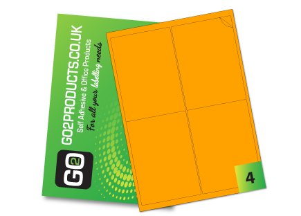 Large Rectangle Labels – 99.1 × 139mm, 4 Per A4 Sheet