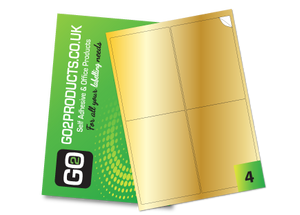 Large Rectangle Labels – 99.1 × 139mm, 4 Per A4 Sheet