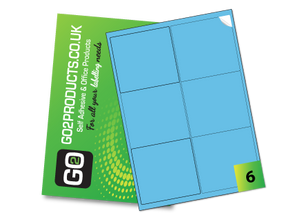 Rectangle Labels – 99.1 × 93.1mm, 6 Per A4 Sheet