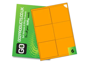 Fluorescent A4 Labels – Round & Rectangle