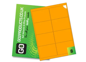 Fluorescent A4 Labels – Round & Rectangle
