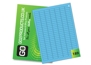 189 Rectangle Labels per A4 Sheet – 25.4mm × 10mm