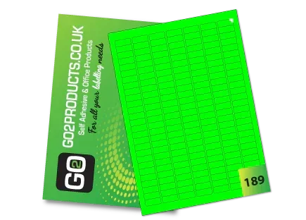 Fluorescent A4 Labels – Round & Rectangle