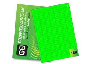 Fluorescent A4 Labels – Round & Rectangle