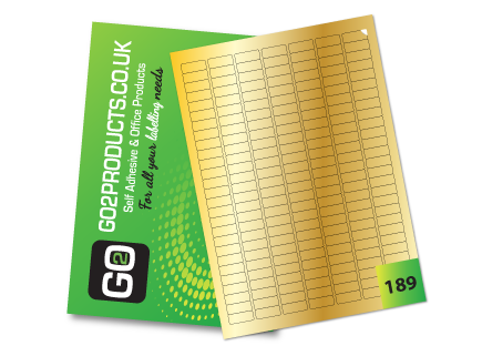 189 Rectangle Labels per A4 Sheet – 25.4mm × 10mm