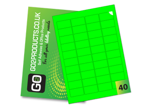 40 Rectangle Labels per A4 Sheet – 45.7mm × 25.5mm