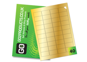 40 Rectangle Labels per A4 Sheet – 45.7mm × 25.5mm