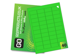 40 Rectangle Labels per A4 Sheet – 45.7mm × 25.5mm
