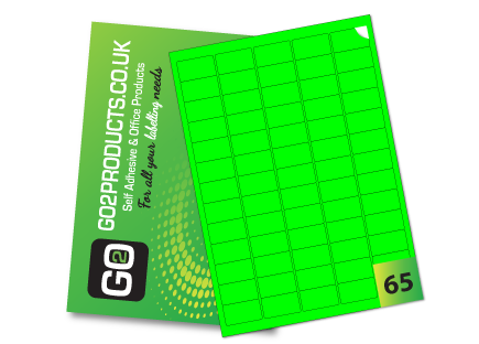 65 Rectangle Labels per A4 Sheet – 38.1mm × 21.2mm