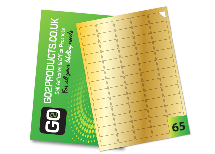 65 Rectangle Labels per A4 Sheet – 38.1mm × 21.2mm