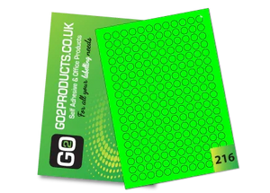 Fluorescent A4 Labels – Round & Rectangle