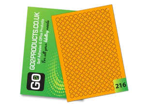 Fluorescent A4 Labels – Round & Rectangle
