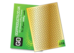 Metallic A4 Labels – Round & Rectangle Gold & Silver