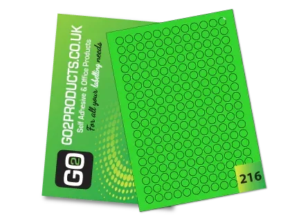 Coloured A4 Labels – Red, Green, Yellow & Blue