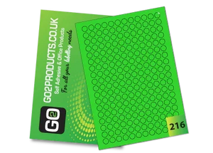 Coloured A4 Labels – Red, Green, Yellow & Blue