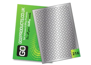 Metallic A4 Labels – Round & Rectangle Gold & Silver