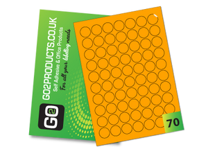25mm Round Labels – 70 Per A4 Sheet