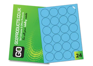 45mm Round Labels – 24 Per A4 Sheet