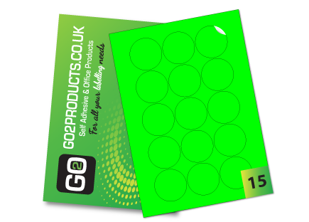 Fluorescent A4 Labels – Round & Rectangle