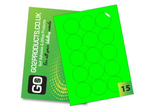 Fluorescent A4 Labels – Round & Rectangle