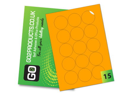 Fluorescent A4 Labels – Round & Rectangle