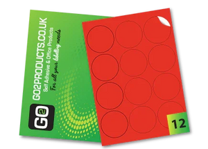 Coloured A4 Labels – Red, Green, Yellow & Blue