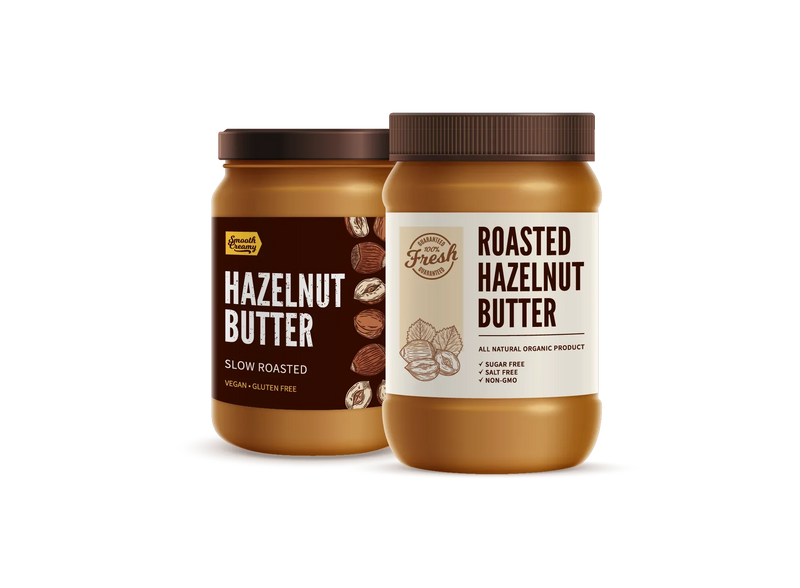 Nut butter food labels example