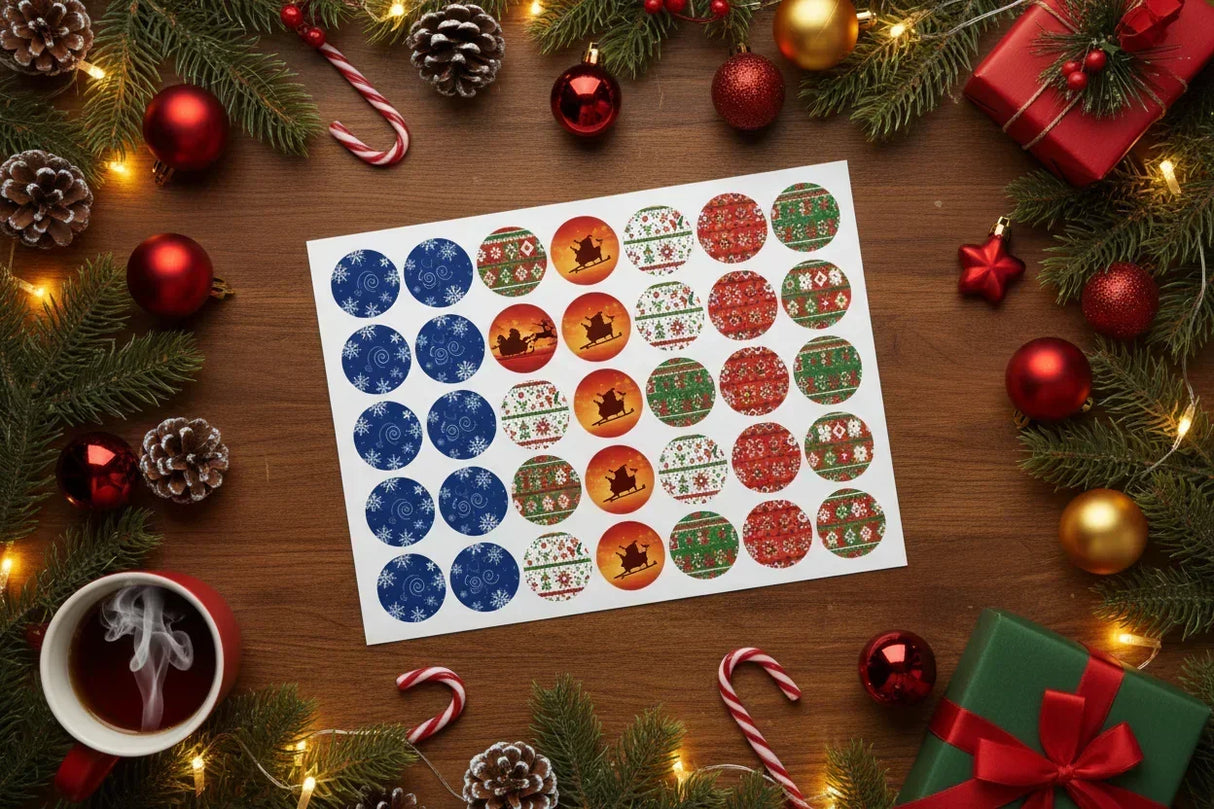 Personalised christmas labels