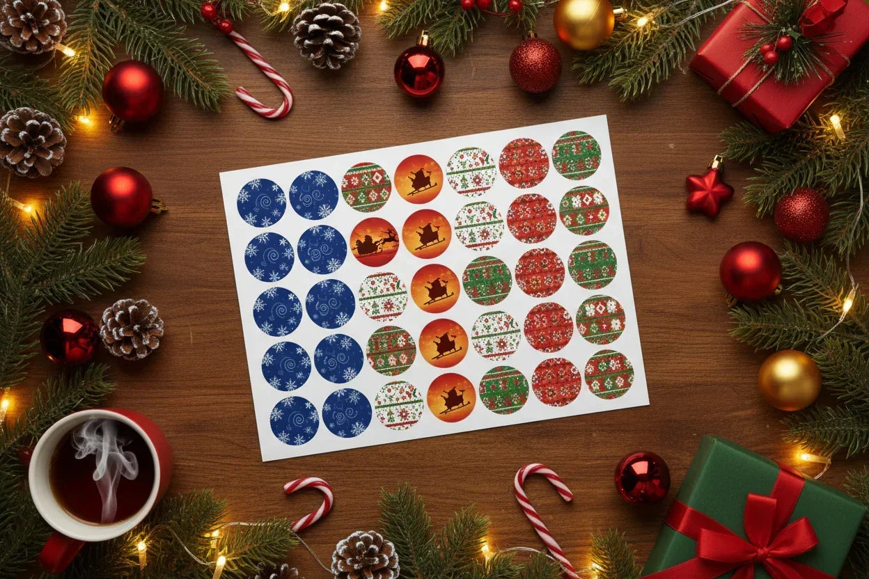 Personalised christmas labels