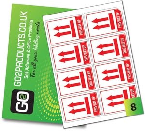 This Way Up Labels (99mm x 68mm) - Go2products
