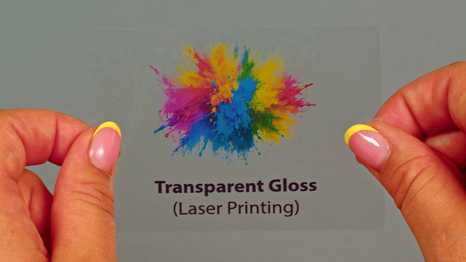 transparent laser labels printed digitally