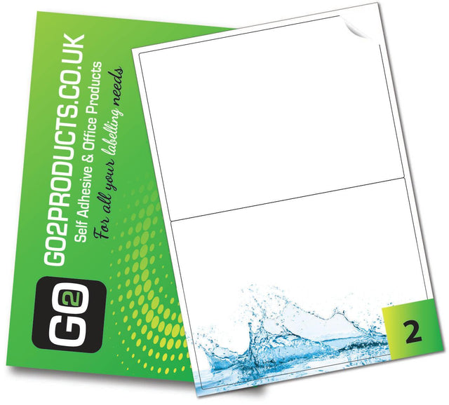 Waterproof Poly Labels (199.6mm x 143.5mm) - Go2products