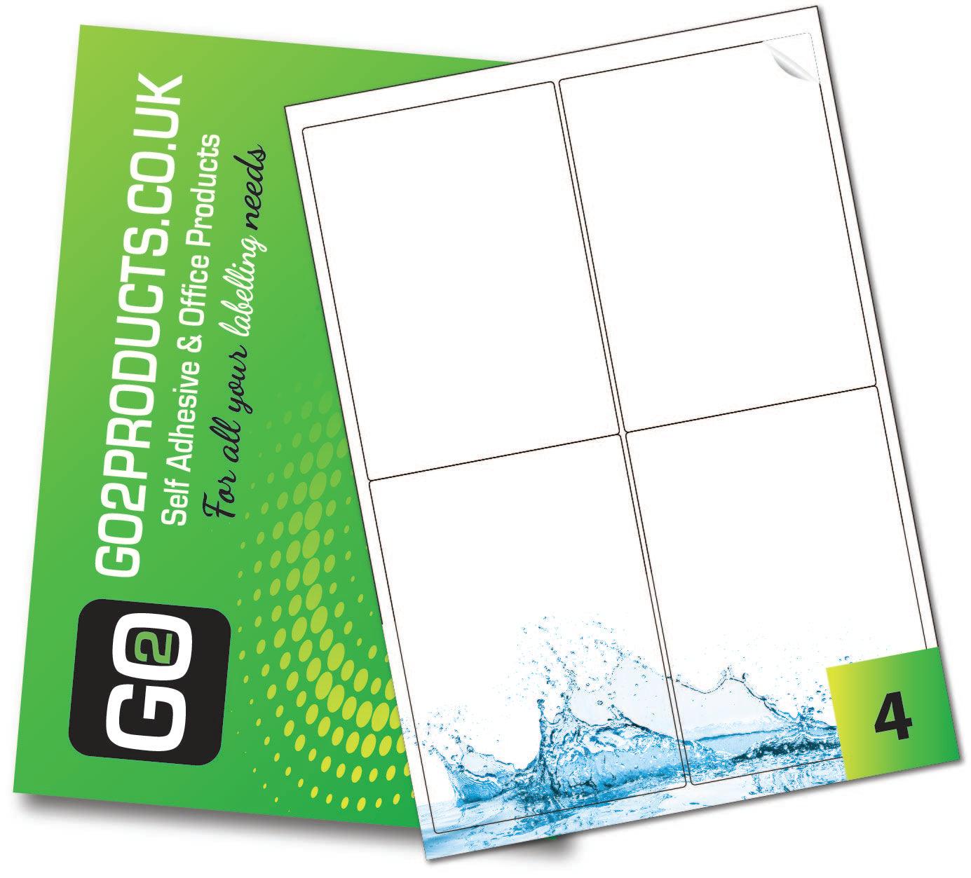 Waterproof Poly Labels (99.1mm x 139mm) - Go2products