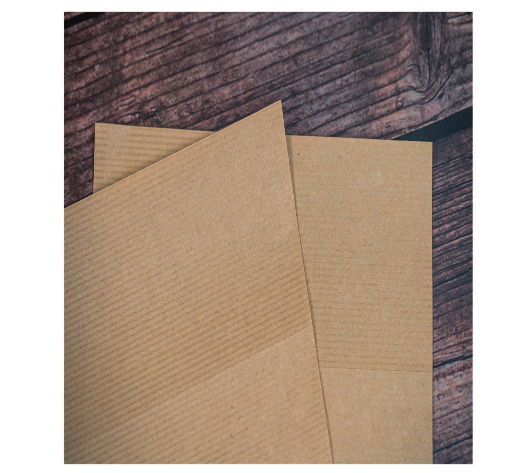 100 Sheets Brown Kraft Labels 63.5mm x 38.1mm