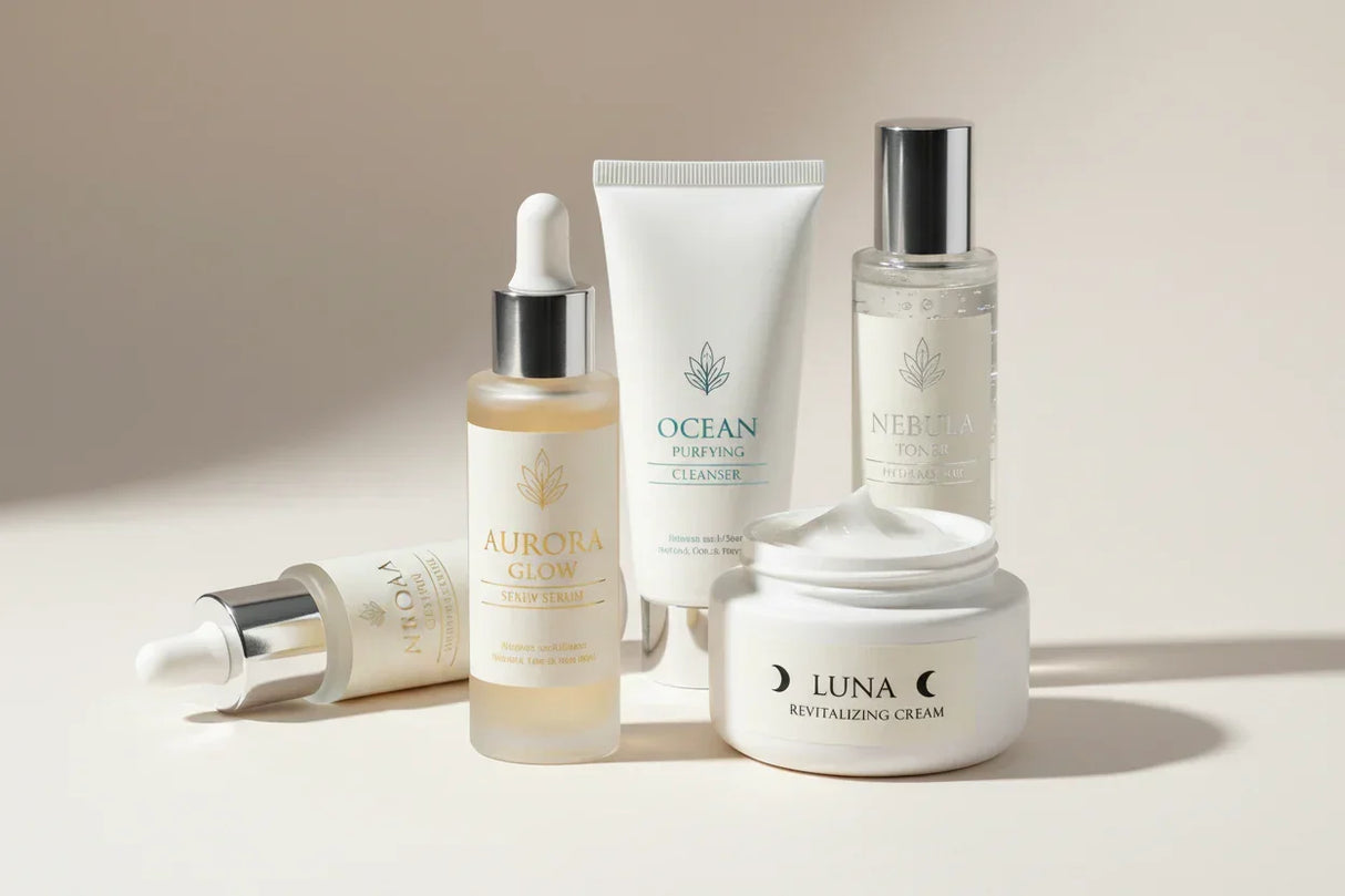 custom printed labels on cosmetic products