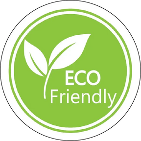 eco friendly packaging printed sticky label available on a 30mm or a 51mm circle. 