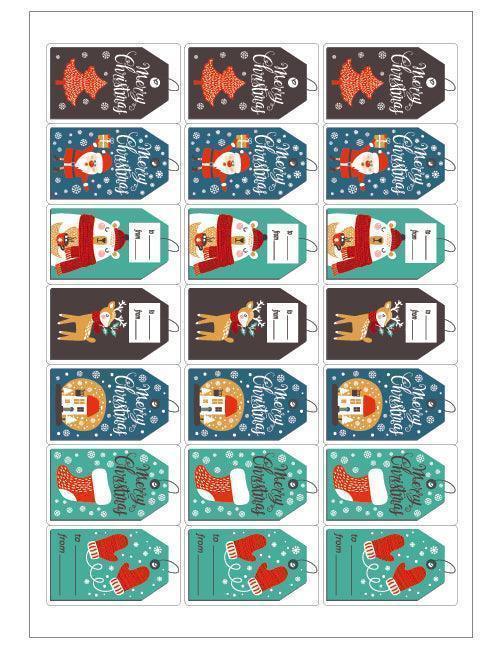 Christmas Gift Tag Labels - Go2products