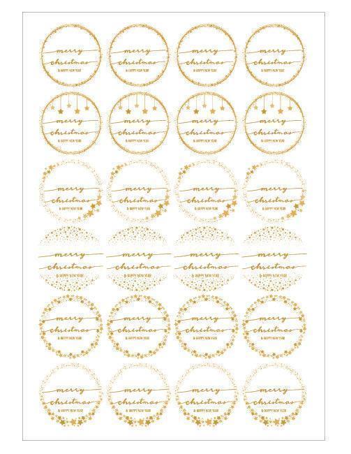 Stars christmas Gift Labels - Go2products