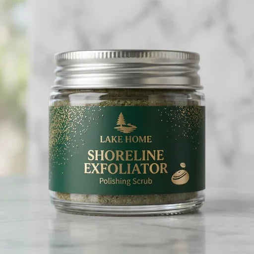 Luxury candle peel and reveal label