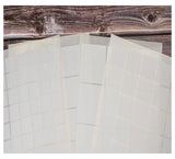 Square Matt White Labels (50.5mm x 50.5mm) - Go2products