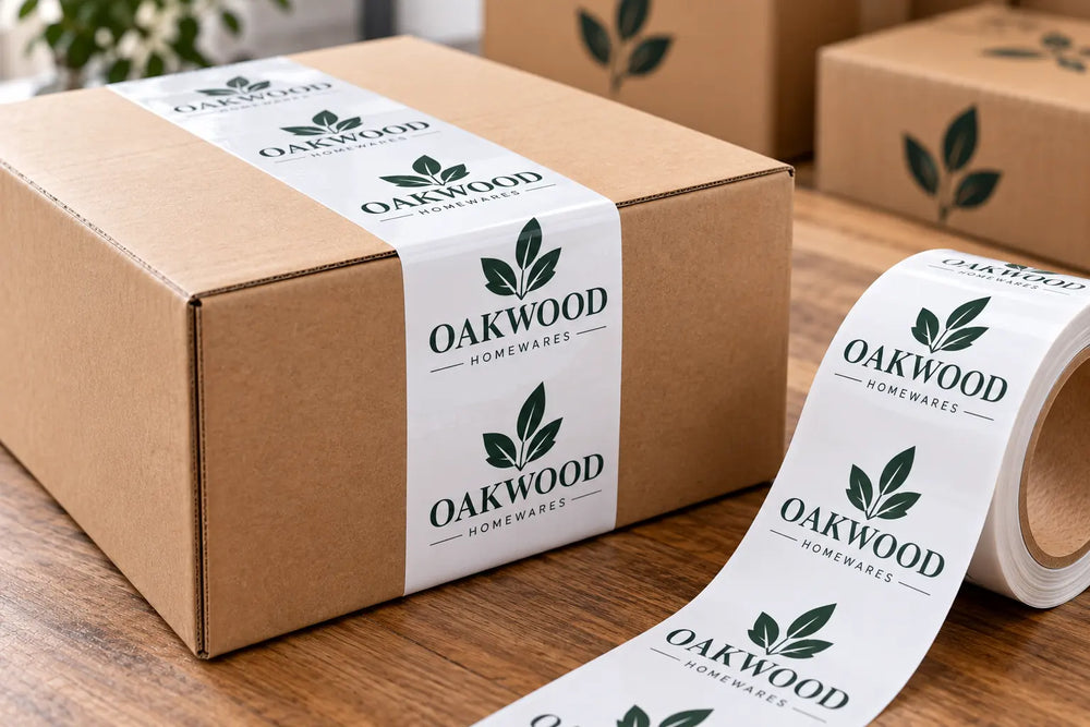 Custom printed polypropylene packaging tape