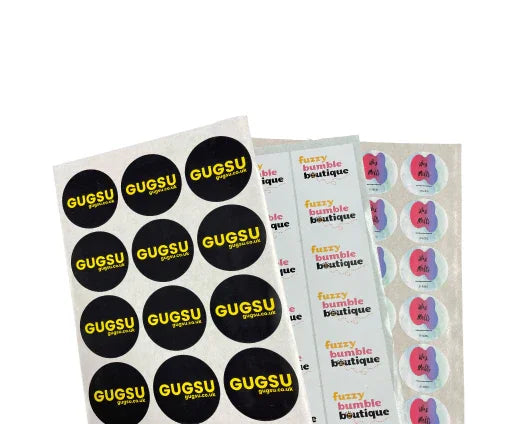 Go2Products Personalised A4 Round Labels