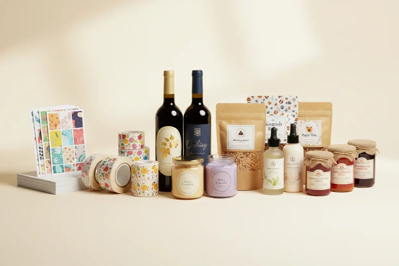 products are labelled using our premium quality labels, printed in house. 