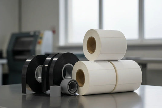 thermal transfer ribbons with some plain roll labels