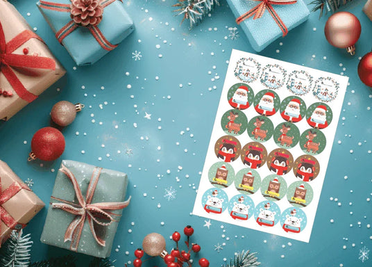 Santa christmas Gift Labels - Go2products